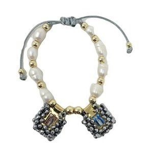 Virgen Milagrosa - Virgen de Guadalupe Water Pearl Scapulars Gold